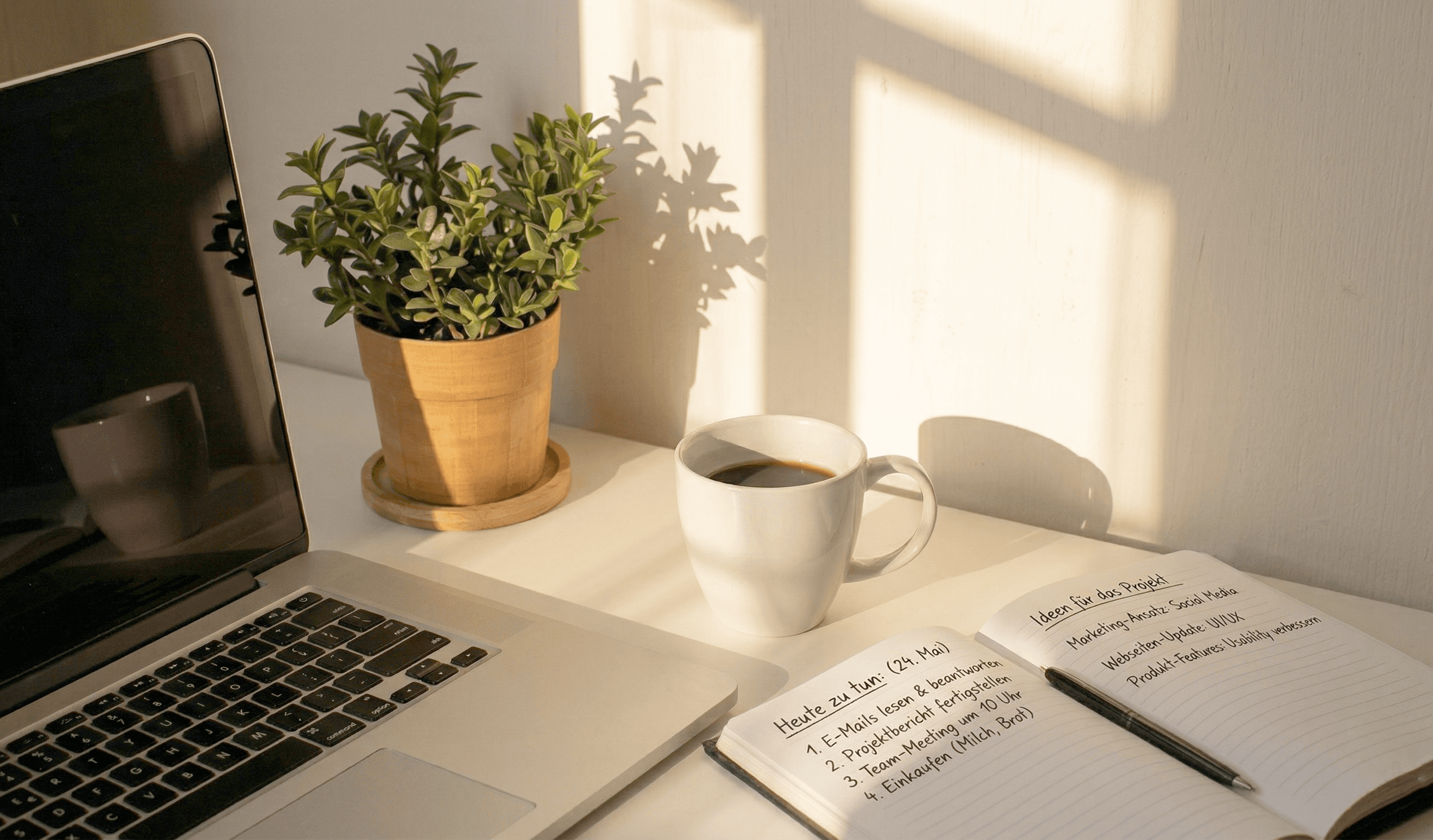 Biurko i materiały przygotowane do nauki